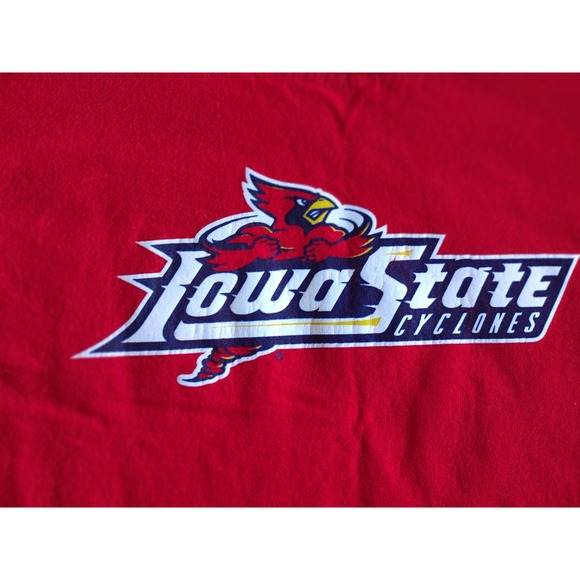 Vintage Iowa State Long Sleeve Mens College Cyclones University Mascot NCAA S/M - Picture 2 of 10